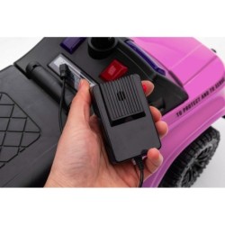 Ajettava työntöauto Police, vaaleanpunainen