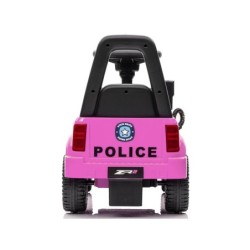 Ajettava työntöauto Police, vaaleanpunainen