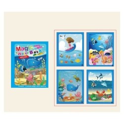 Akvarellikynävärityskirja Sea Animals