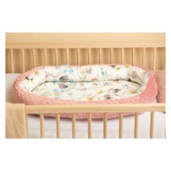 BABY NESTING MINKY - RETRO PINK LEHTEET