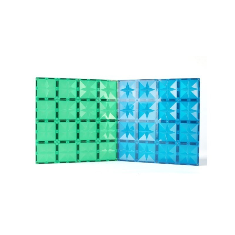 2-osaiset Big Plate Expand Series MNTL magneettilohkopohjalevyt, vihreä+sininen