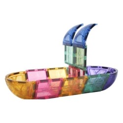 34-osainen magneettilohkosarja Small Curved Pack Pastelli