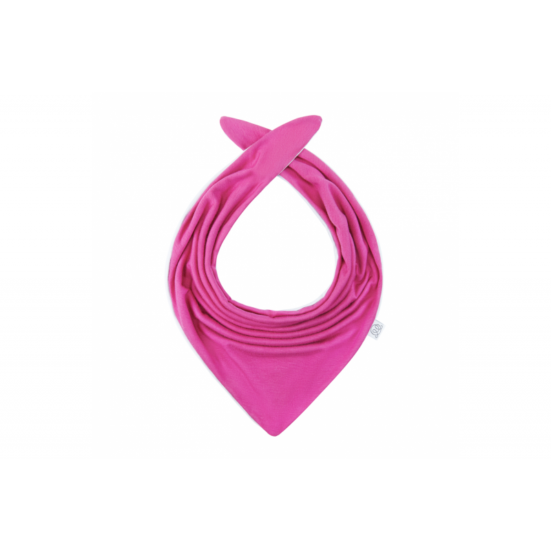 Bambu kaksipuolinen kolmiohuivi, fuksia/musta