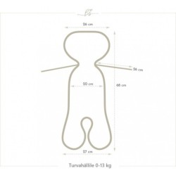 3D hikoilua estävä turvaistuin (0-13 kg) sisältö, Boho
