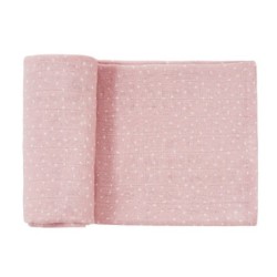 Bambu kapalohuopa 120x120 cm, Stones pinkki