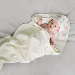 Bambu kylpypyyhe, kivet vaaleanpunainen