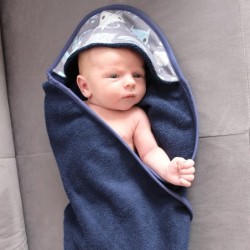 Bambu kylpypyyhe, STARS - GREY