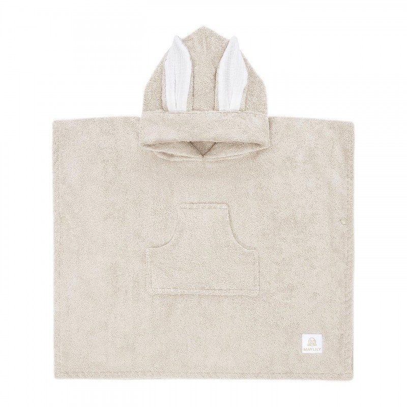Bambu poncho pyyhe, beige