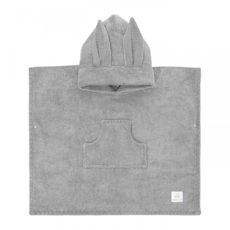 Bambu poncho pyyhe, harmaa