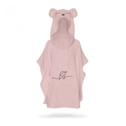 Bambu poncho pyyhe, vaaleanpunainen