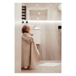 Bambu poncho pyyhe, vaaleanpunainen