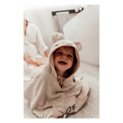 Bambu poncho pyyhe, vaaleanpunainen