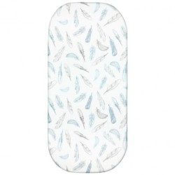 Bambu vaunujen päällinen 80x50 cm, taivaalliset höyhenet