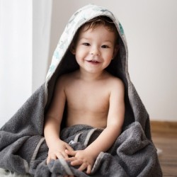 Bambuhupullinen kylpypyyhe, HEAVENLY FEATHERS - VALKOINEN