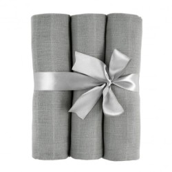 60x60 cm liinat, 3 kpl, harmaa