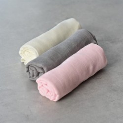 60x60 cm liinat, 3 kpl, harmaa