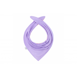 Bambuinen kaksipuolinen kolmiohuivi, vaaleanharmaa/violetti