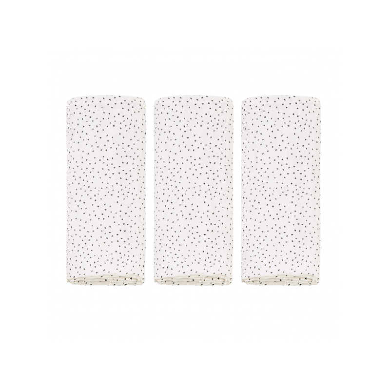 Bambukankaat 50x50 cm, 3 kpl, kivistetty beige