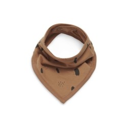 Bandana vauvan ruokalappu, 2 kpl, karamelli/harmaa