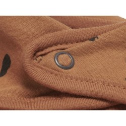 Bandana vauvan ruokalappu, 2 kpl, karamelli/harmaa