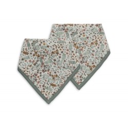 Bandana vauvan ruokalappu, 2 kpl, kukinta