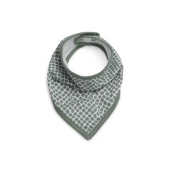 Bandana vauvan ruokalappu, 2 kpl, käärmetuhkanvihreä
