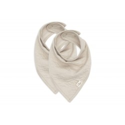 Bandana vauvan ruokalappu, 2 kpl, Soft Waves Nougat