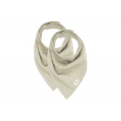 Bandana vauvan ruokalappu, 2 kpl, Soft Waves Olive Green