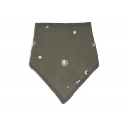 Bandana vauvan ruokalappu, 2 kpl, Stargaze Leaf Green