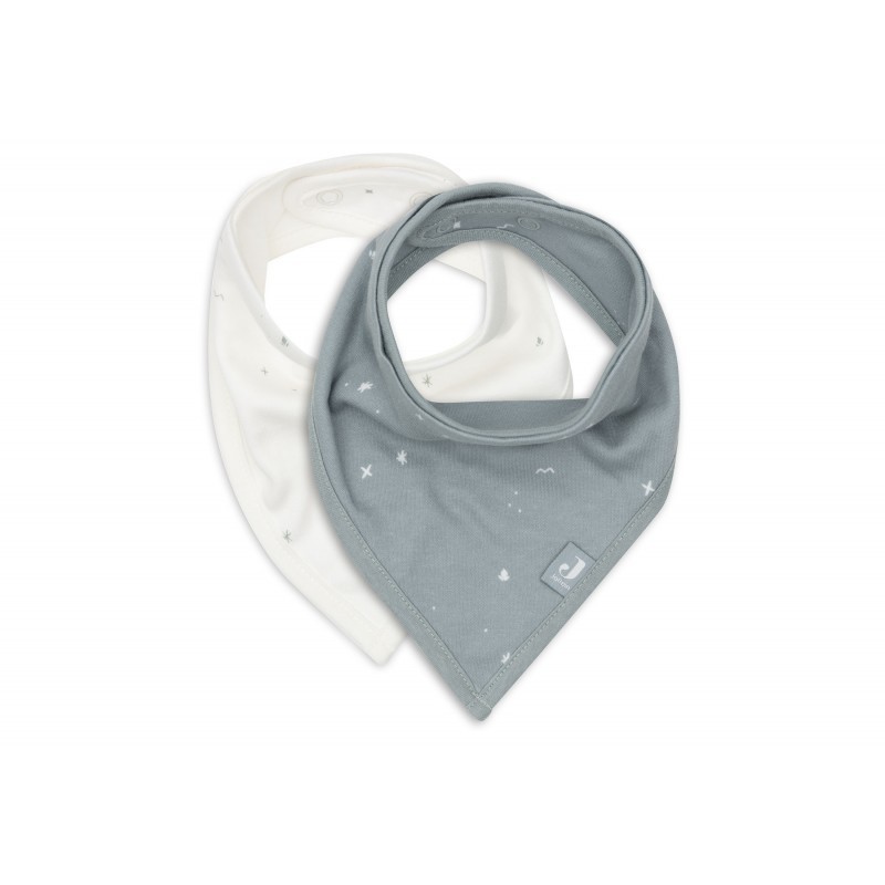 Bandana vauvan ruokalappu, 2 kpl, Twinkling - Sea Green