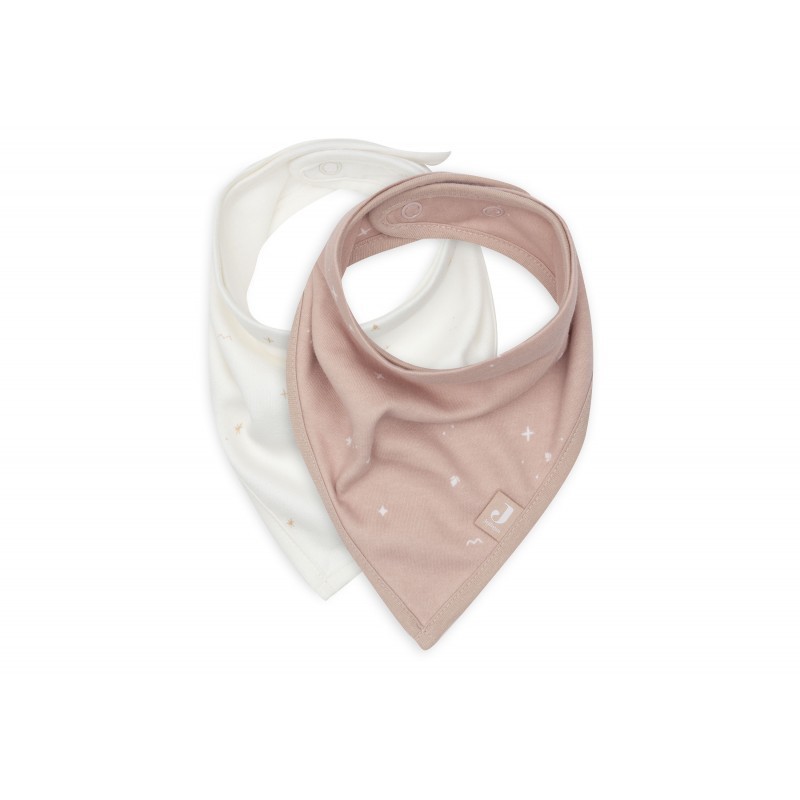 Bandana vauvan ruokalappu, 2 kpl, Twinkling - Wild Rose