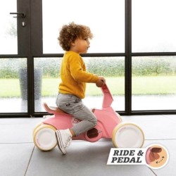 BERG GO2 Gokart Ride-On Bike 2in1 Retro Pink