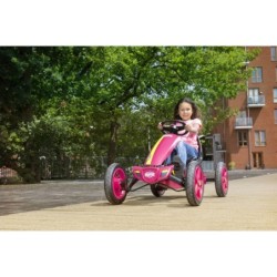 BERG Gokart Rally Pearl Pink ilmatäytteiset pyörät 4-12 vuotta, jopa 60 kg