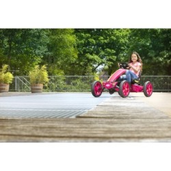 BERG Gokart Rally Pearl Pink ilmatäytteiset pyörät 4-12 vuotta, jopa 60 kg