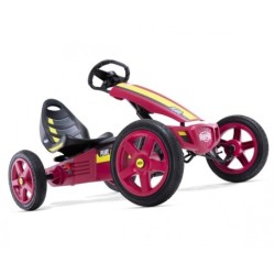 BERG Gokart Rally Pearl Pink ilmatäytteiset pyörät 4-12 vuotta, jopa 60 kg