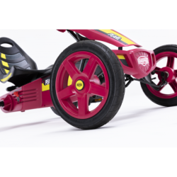 BERG Gokart Rally Pearl Pink ilmatäytteiset pyörät 4-12 vuotta, jopa 60 kg