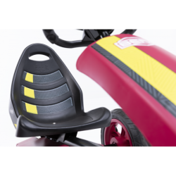 BERG Gokart Rally Pearl Pink ilmatäytteiset pyörät 4-12 vuotta, jopa 60 kg