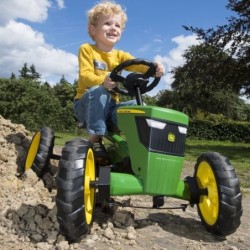 BERG Pedal Go-Kart John Deere hiljaiset pyörät 2-5 vuotta 30 kg asti