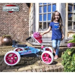 Berg-pedaaliauto Buzzy Bloom hiljaisilla pyörillä, 2-5 vuotta