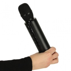 Bluetooth karaoke mikrofoni, musta