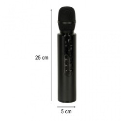 Bluetooth karaoke mikrofoni, musta