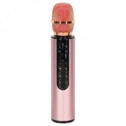 Bluetooth karaoke mikrofoni, vaaleanpunainen