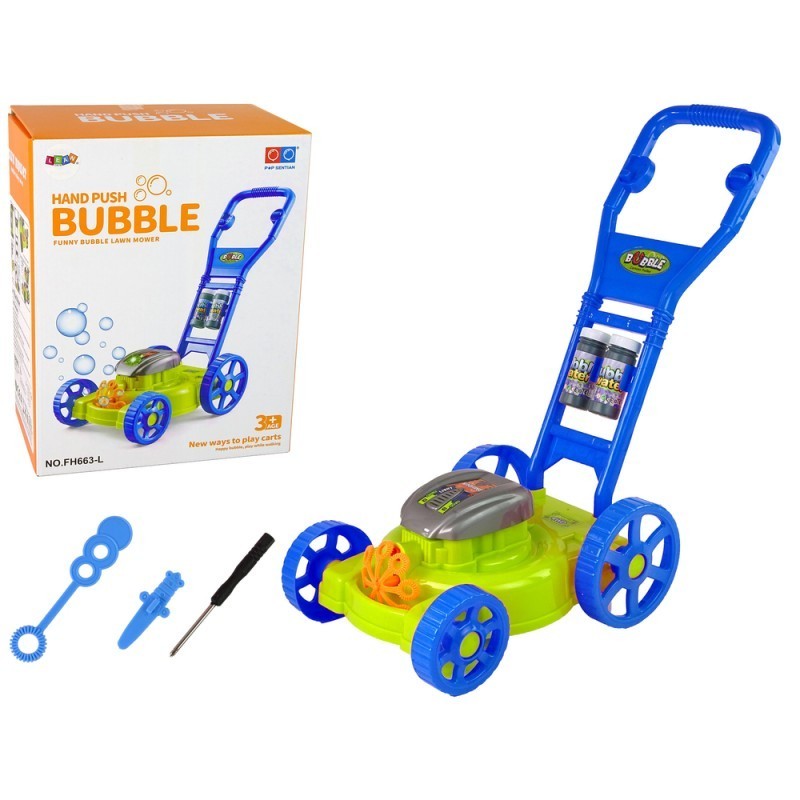 Bubble koneen ruohonleikkuri musiikilla