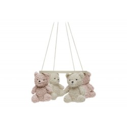 Carousel Teddy Bear - villiruusu/luonnollinen
