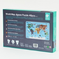 CLASSIC WORLD Puzzle Maailmankartta Mannerten 48 kappaletta