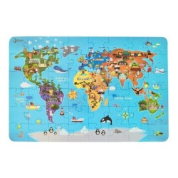 CLASSIC WORLD Puzzle Maailmankartta Mannerten 48 kappaletta