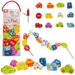 CLASSIC WORLD Wooden Stringing Game Road Traffic