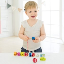 CLASSIC WORLD Wooden Stringing Game Road Traffic