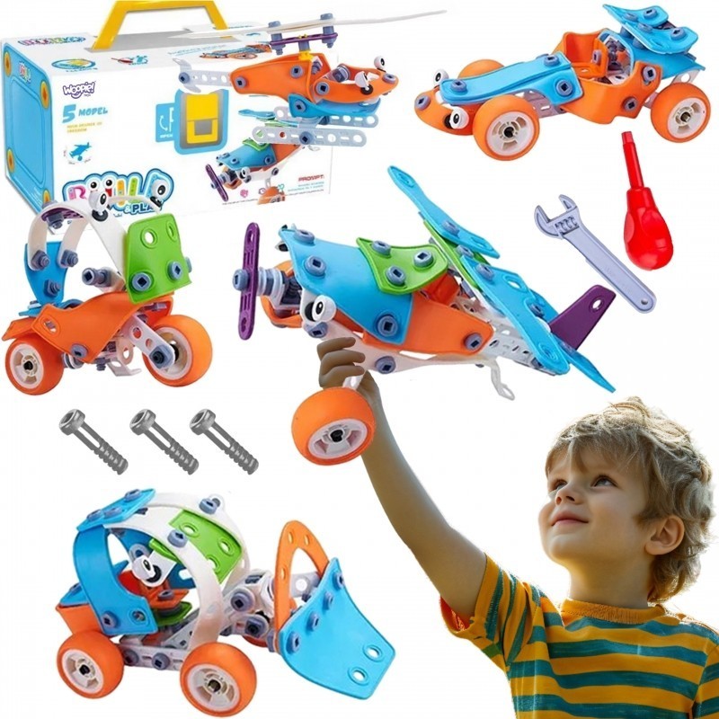 Constructor 5in1 -ajoneuvosarja 132 osaa