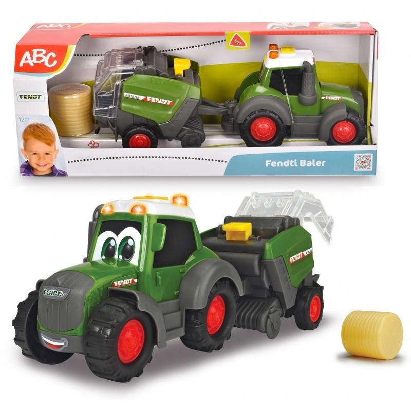 DICKIE ABC Happy Fendt -traktori ja -paalain